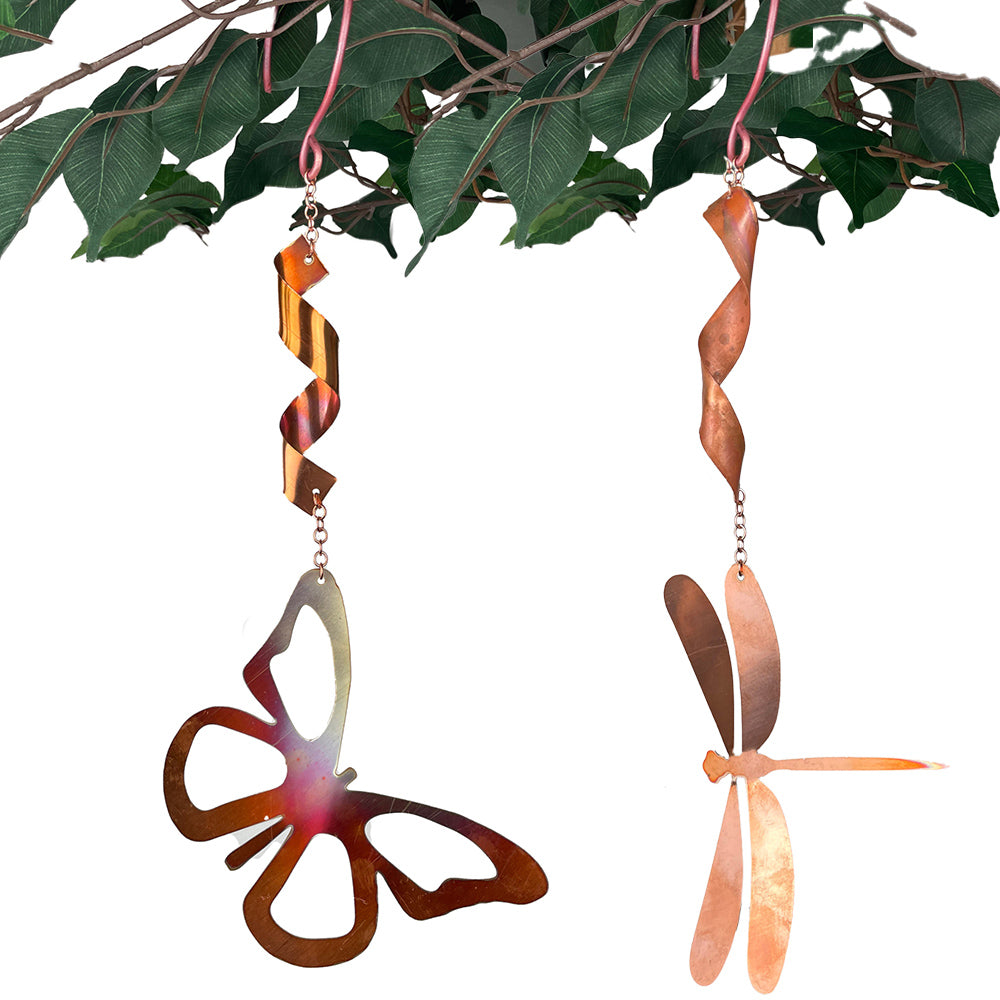 Natural Copper Hanging Spinners