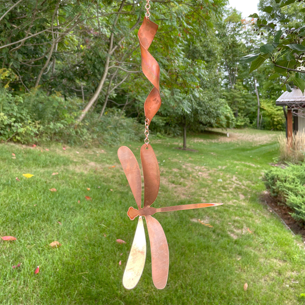 Natural Copper Hanging Spinners