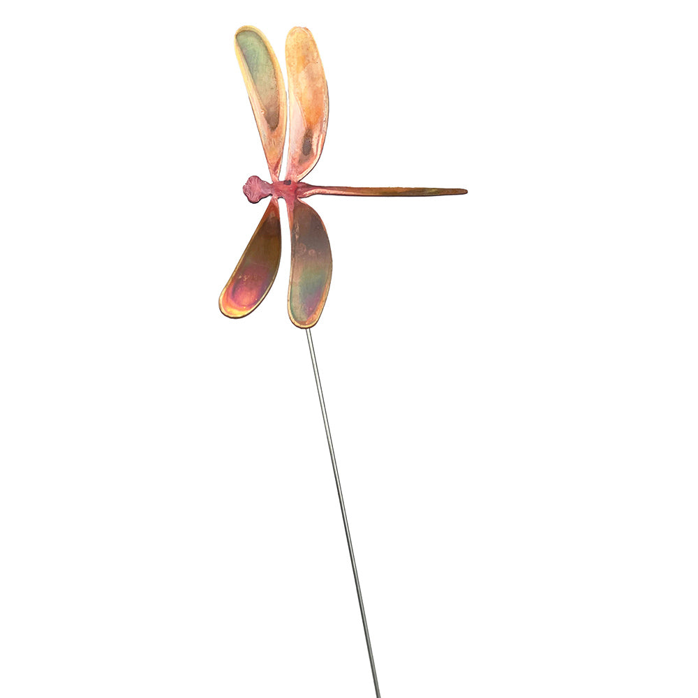 Set of 3 Medium Natural Copper Dragonflies