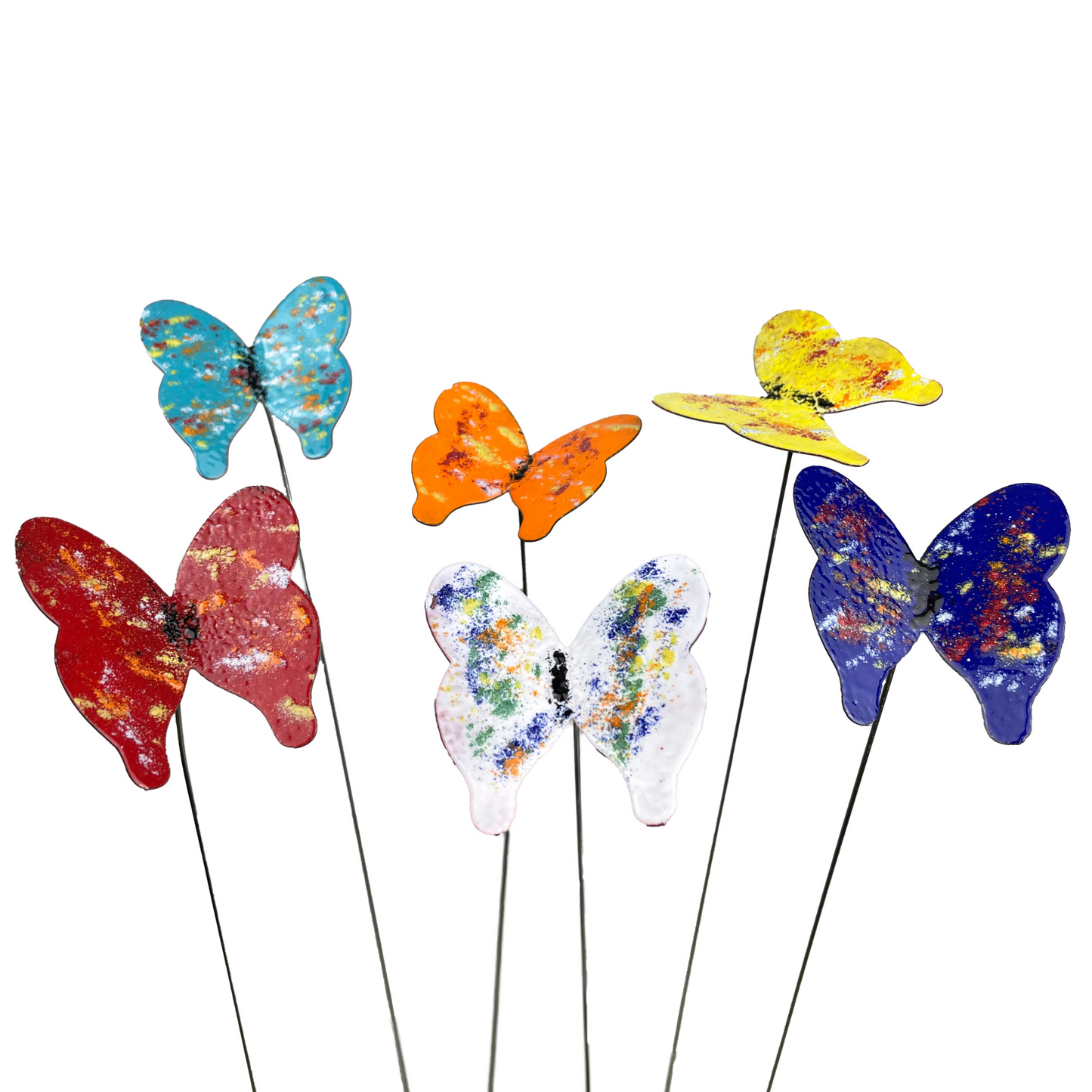 Medium Copper Enamel Butterflies