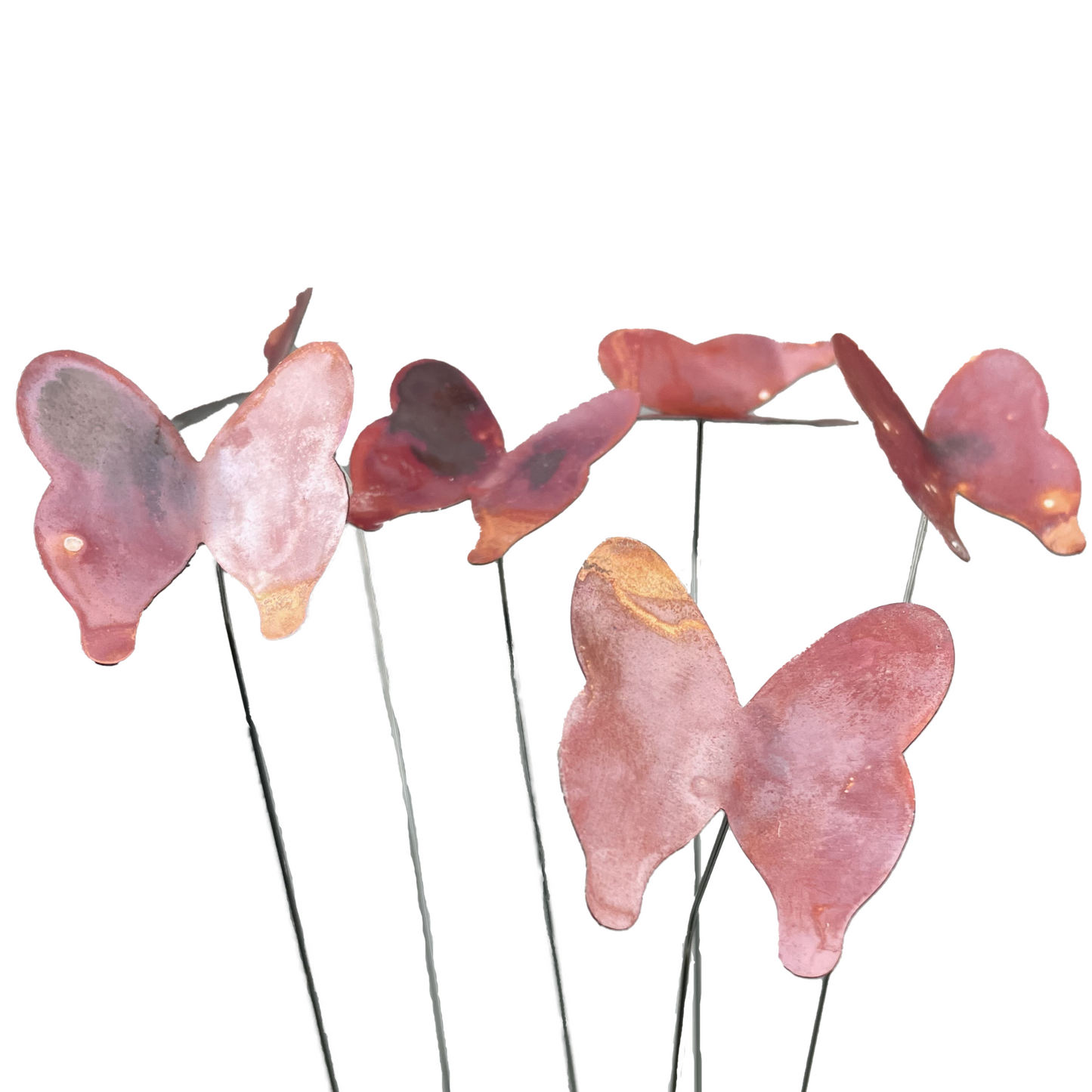 Medium Natural Copper Butterflies- set of 3