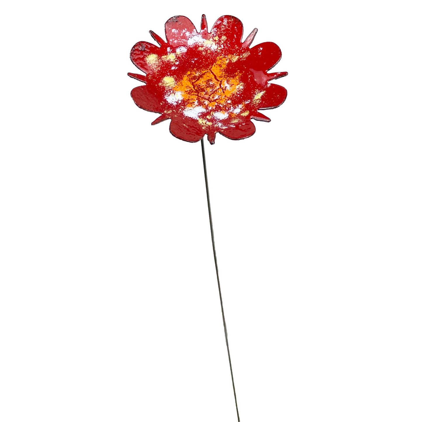 Extra Large Copper Enamel Flowers