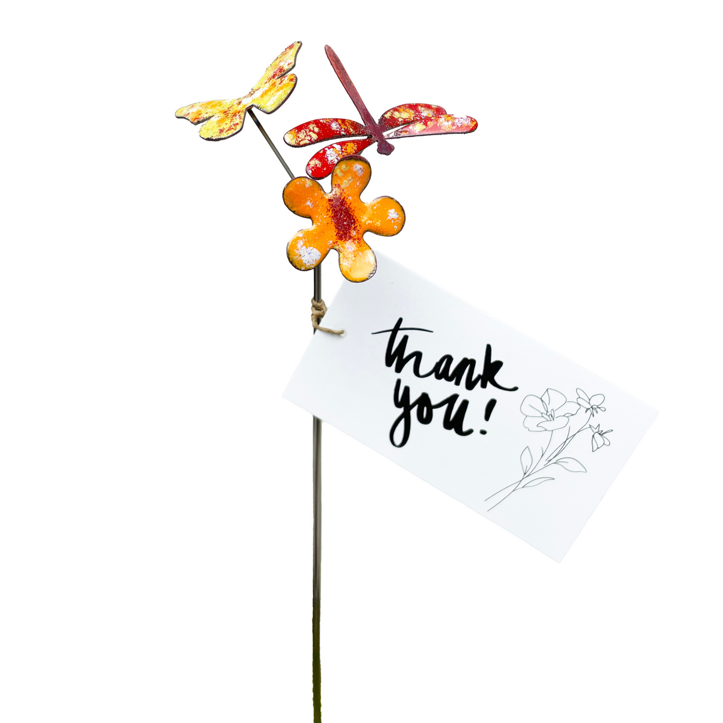 NEW Thank You Stem Set, Warm- red orange yellow